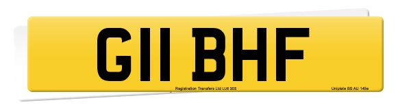 Registration number G11 BHF